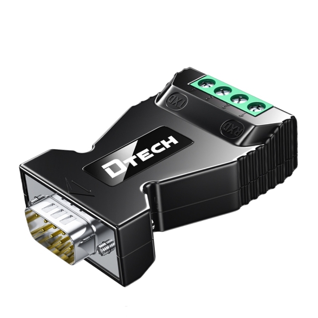 DTECH DT-9001B Industrial Grade Serial Port Adapter RS232 to RS485 Serial Communication Converter