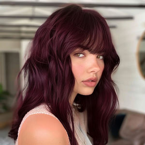 <span class=keywords><strong>Pelucas</strong></span> Rojas SMILCO <span class=keywords><strong>de</strong></span> Gran Venta Moda Europea y Americana para Dama <span class=keywords><strong>Pelucas</strong></span> <span class=keywords><strong>Baratas</strong></span> a Bajo Precio Modelo SM035 - Product Image 6