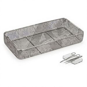 Bandeja de Acero Inoxidable Perforada Profesional A-1 VERITAS, de Alta Resistencia, para Desinfección Médica, Alambre de 5 mm - Product Image 1