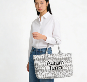 Bolsa de Compras Extra Grande de Algodón Orgánico, Bolsa de Yoga con Estampado Tie Dye, Bolsa de Supermercado Ligera de Lona para Mujer - Product Image 2