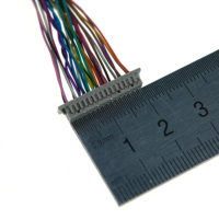 Kabel LVDS Profesional 0.5/1.0/1.25/1.5mm 6/20/30Pin Rakitan Kabel Konektor DF13-30P untuk Layar LCD