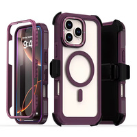 Coque de téléphone magnétique antichoc en TPU+PC de haute qualité, vente en gros d'usine, pour iPhone 16 Pro Max, 18 Pro, 17, 16 Plus, 15, 14, 13, 12 Mini