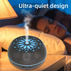 Diffuseur d'huiles essentielles de 550 ml avec télécommande, 6 modes de mélange, 7 couleurs LED, arrêt automatique pour chambre <span class=keywords><strong>à</strong></span> coucher, salon, humidificateur - Product Image 4
