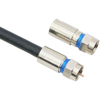 Compresión de RG6 conector F Coaxial adaptador de enchufe para TV vía satélite