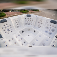 Soldes Exceptionnelles Spa Extérieur 5-6 Personnes Bain à Remous de Massage Jacuzzi