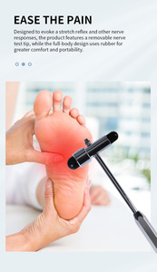 ค้อนวินิจฉัย<span class=keywords><strong>โรค</strong></span>โลหะอเนกประสงค์ <span class=keywords><strong>พร้อม</strong></span>แปรงและไม้บรรทัด ได้รับการรับรองมาตรฐาน CE สำหรับการตรวจประสาทสัมผัสอย่างครบถ้วนในโรงพยาบาล - Product Image 6