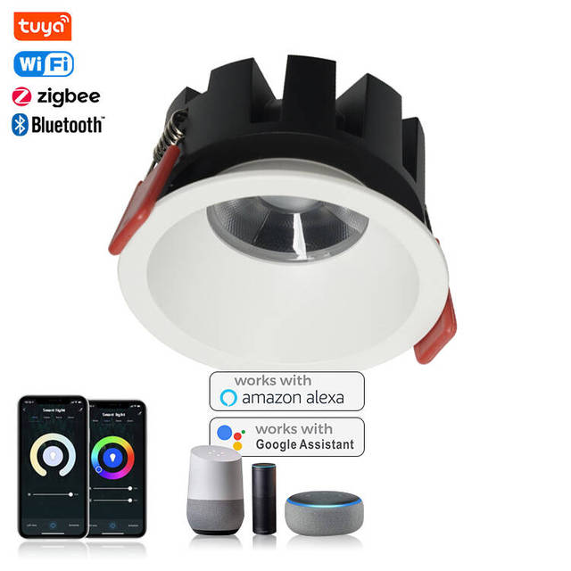Smart Light System Aluminum Minimalist Indoor Home Office Mall School Commercial Shop 7W LED Downlight