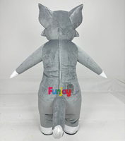 Costume de mascotte gonflable de personnage de dessin animé chat et souris, déguisement de fête d'anniversaire, accessoires publicitaires