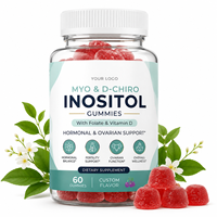Gummies Myo & D-Chiro Inositol à Marque Blanche OEM/ODM, Enrichies en Folate et Vitamine D, Saveur Personnalisable Disponible