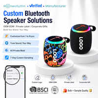 Altavoces Portátiles OEM Mini con Sonido Envolvente RGB, Resistentes al Agua, Batería de Larga Duración, Personalizables, Regalo para Uso en Exteriores