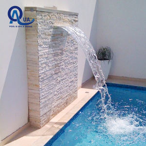 Fontaine murale cascade en acier inoxydable 304 avec éclairage LED pour décoration intérieure et extérieure 2026 - Product Image 1