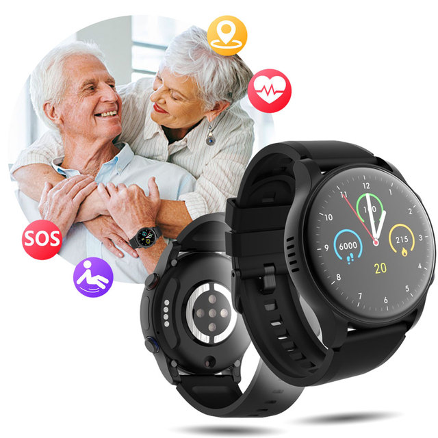 2025 4G Elderly SmartWatch VL08S Fall Detection Alarm SOS Call GPS WIFI Dementia Alzheimers Sleep Tracker IP67 with SIM Card