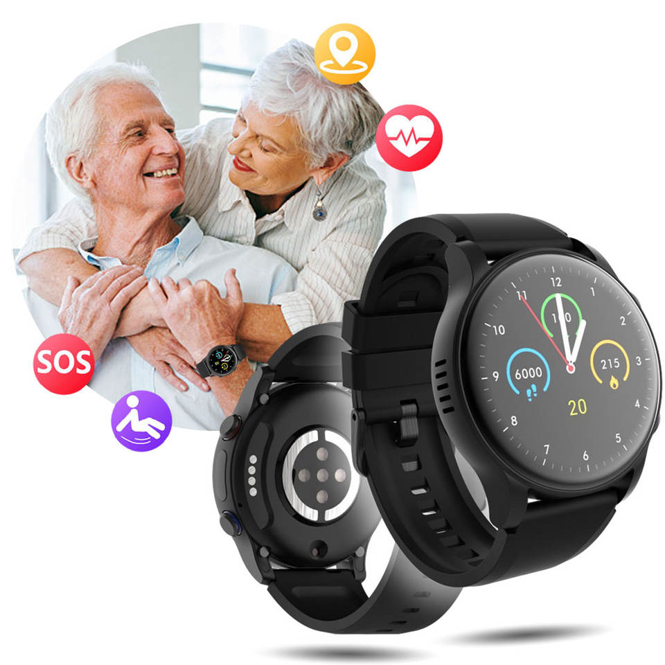 2024 4G Elderly Smartwatch VL08S with Fall Detection Alarm