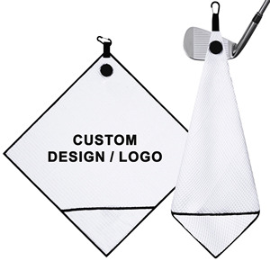 Serviette de golf magnétique de poche, <span class=keywords><strong>mini</strong></span> nettoyeur de balles gaufrées avec aimant dissimulé, serviette de putter portable en microfibre - Product Image 6