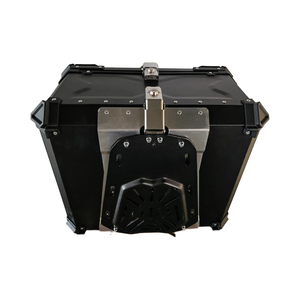 Bền 100L Màu Đen Nhôm Hợp Kim Xe Máy Hàng Đầu Cho Trường Hợp Thân Cây Nặng Nhiệm Vụ Đuôi Hộp Cho Touring Và Giao Hàng - Product Image 3