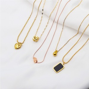 European American Style Geometric Necklace Zinc Alloy Clavicle Chain For Women Fashionable Sweater Chain Gift Jewelry - Product Image 2