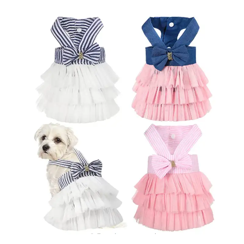 For Dogs Costumes Dog Wholesale Birthday Dress For Dogs Clothes Dress Pet Apparel Party Princess Costumes For Dogs Clothes For Dog Elegant