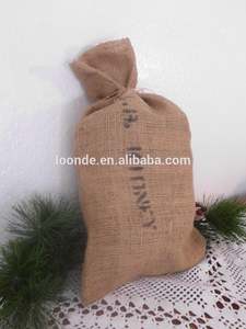 Sac en toile de jute, en coton et en soie avec cordon de serrage, logo personnalisé, petit, écologique, biodégradable, pour la décoration de la maison, l'emballage textile, les achats - Product Image 3