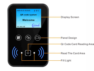 หน้าจอแสดงผล WiFi TCP RS485 แบบกำหนดเองได้ พร้อมเครื่องอ่านบัตร EV2 NFC RFID บาร์โค้ด QR โค้ด สำหรับควบคุมการเข้าออกประตูรักษาความปลอดภัย - Product Image 2