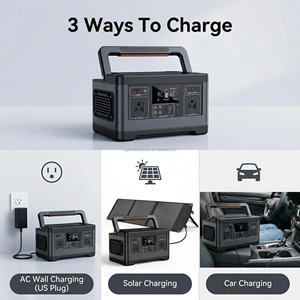 สถานีไฟฟ้าพกพา 500W 520Wh เครื่องกำเนิดพลังงานแสงอาทิตย์ 110V สำหรับการตั้งแคมป์ในสหรัฐอเมริกา ใช้งานนอกสถานที่ สำรองไฟฉุกเฉินกลางแจ้ง - Product Image 5