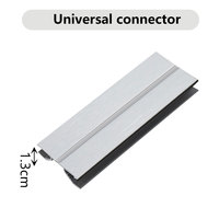 Connecteur d'angle moderne en plastique argent brossé pour plinthe de meuble de cuisine, installation facile