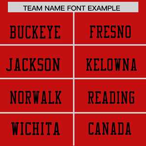 قميص كرة قدم مخصص بنمط نجمة على الكتف باللونين الأحمر والأسود - Product Image 3