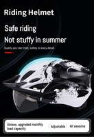 Casque de vélo à visière magnétique : Casque unisexe monobloc pour le VTT et le cyclisme sur route