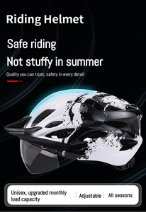 Helm Bersepeda dengan Visor Magnetik: Helm Satu Bagian Unisex untuk Bersepeda Gunung dan Jalan Raya - Product Image 5