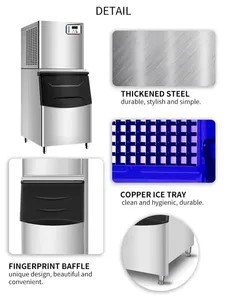 Máquina de hielo modular comercial GQ Rendimiento Cubo completo Trituradora automática Fabricación de hielo Máquina de hielo raspado lista para usar - Product Image 6