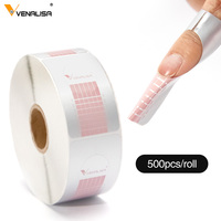 VENALISA 300 pièces Formes adhésives pour ongles, Formes papillon en aluminium pour extension d'ongles, Formes professionnelles pour ongles en acrylique