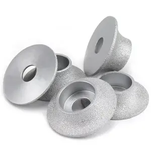 Tahan lama vakum Brazed Diamond Grinding Cup roda untuk marmer granit keramik poles