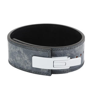 Ceinture de musculation robuste en cuir avec logo personnalisé, soutien lombaire, ceinture de musculation scintillante pour hommes - Product Image 3