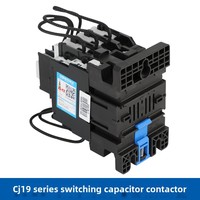 Contacteur à condensateurs de commutation Chint 3211 4311 63/21 95/21 CJ19-63 AC 220V 380V Triphasé 50/60Hz Tension nominale du circuit principal 110V