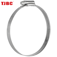 Collier de serrage de type britannique de qualité marine en acier inoxydable 304, anti-corrosion à l'eau salée