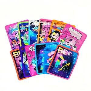 Custom Exotic <b>Zip</b> Sealed Stand up <b>Pouch</b> Moisture Proof Mini 1 Gram Mylar Food Bags Holographic Child Resistant Packaging - Product Image 1