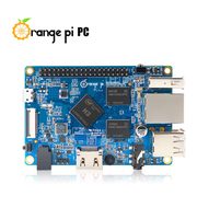 Orange Pi PC + alimentation, 1 Go de RAM, ordinateur monocarte Allwinner H3, fonctionne avec Android4.4, Ubuntu, Debian, Linux OS, Ethernet 10/100 Mbps