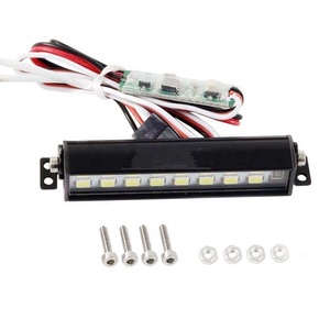 EParthub 1/10 Barra de luces de coche de escalada simulada Wrangler luz de techo foco de doble fila SCX10 D90 reflector - Product Image 3