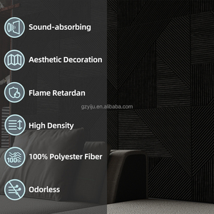 Panneau de texture en relief 3D pour la décoration de bar à la maison Panneau insonorisant Wave Puzzle Panneaux muraux 3D pour la décoration intérieure - Product Image 2