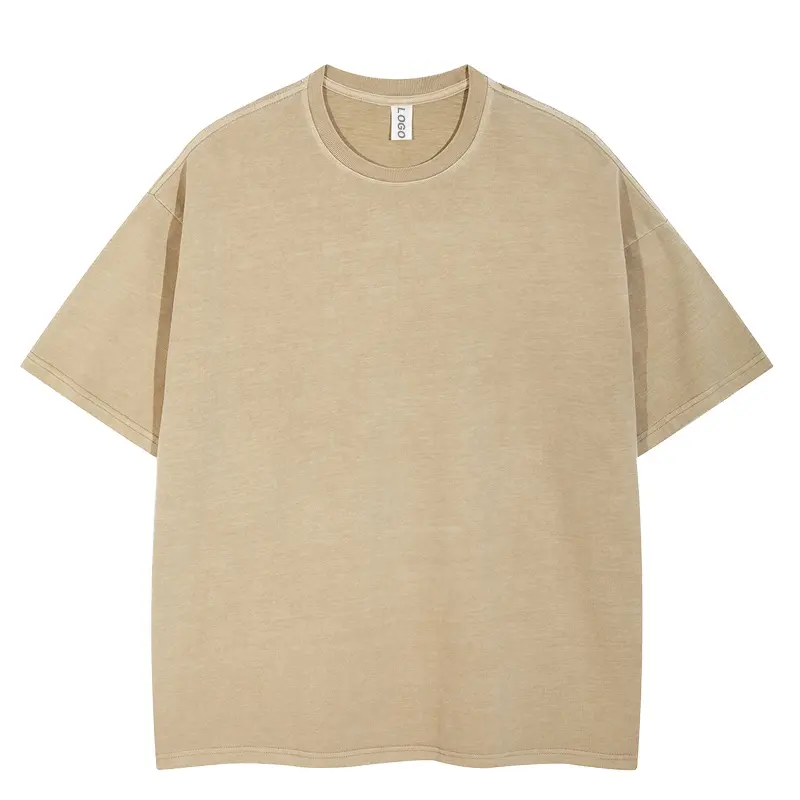 Gros Blanc 240gsm 100% Coton Surdimensionné T-shirt Personnalisé Sérigraphie Broderie Impression Logo T Shirt