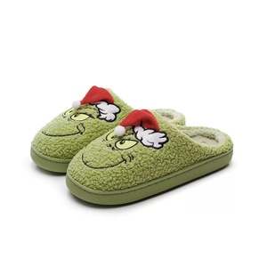 2026 <span class=keywords><strong>français</strong></span> nouveau populaire noël intérieur cadeaux pantoufle pour femmes hommes intérieur extérieur plate-forme hiver blanc moelleux pantoufle - Product Image 3