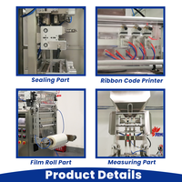 Automatic Sugar Sachet Packing Machine Vanilla Icing Sugar Salt Detergent Powder Granule 5g 10g Packets 4 Side Sealing Packaging