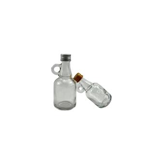 圣诞迷你小号50ml 100ml 用于样品酒威士忌伏特加烈酒包装透明空玻璃瓶 - Product Image 4