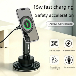 Press Twist 15W Fast Charging+360° <b>Rotation</b>+Removable Washable Gel+Detachable Magnetic Car Mount for Dashboard <b>Desk</b> Kitchen - Product Image 3