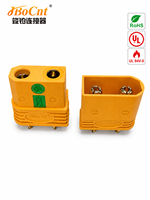 Conector de Aleación de Cobre Antichispas TX90-F, Resistencia de 5.6 Ohmios, Batería de Litio BESS |   Enchufe de Alimentación de CC de 45A 500V |   UL94-V0 Resistente al Fuego