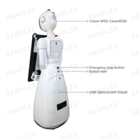Photomaton interactif Glambot avec imprimante DSLR pour les mariages, les fêtes et les événements, photos instantanées