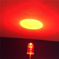 Juhong pabrik Super fluks LED 660nm Epistar Chip OEM ODM Chip pertumbuhan tanaman 5mm Dip LED melalui lubang lampu Gratis sampel