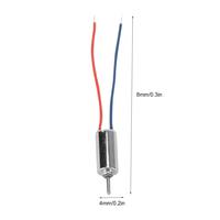 Moteur CC miniature JL-0408 4mmx8mm sans noyau à arbre long 3.7V Micro moteur CC sans noyau Pièces de fabrication de circuits DIY Caméra Moteur Ventilateur