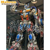 Özelleştirilmiş Büyük Açık Alan Robot/Transformer Serisi Optimus Prime Reçine/Fiberglas Heykeli
