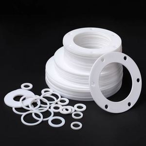 कस्टम बोर्ड वॉशर नरम विस्तारित ptfe गैसकेट उच्च दबाव प्रतिरोध ptfe शीट सफेद ptfe गैसकेट शीट - Product Image 1