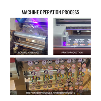 Imprimante UV DTF à trois têtes d'impression avec largeur d'impression de 600mm pour l'éducation produisant des affiches de qualité